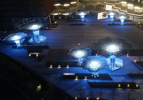 杭州阿里巴巴西溪園區(qū)燈光雕塑